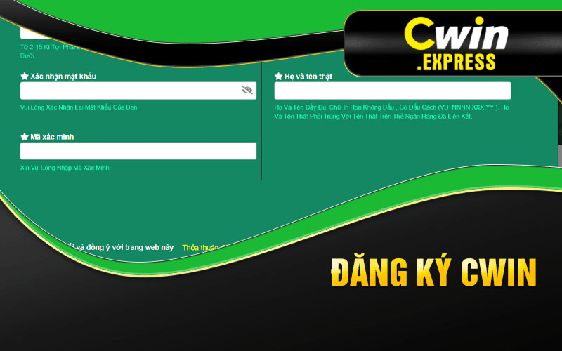 Câu hỏi liên quan đến việc đăng ký CWIN